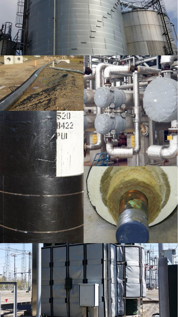 Images d'isolation industrielle thermique et acoustique