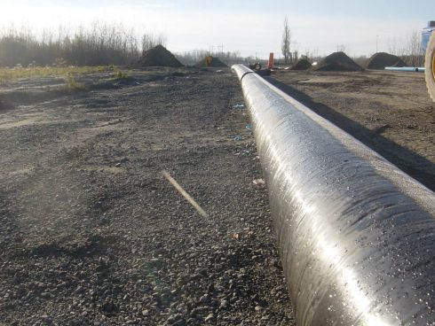 Tuyauterie préisolée avec revêtement rigide